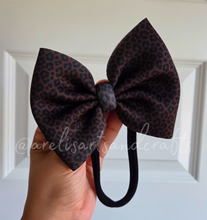 Load image into Gallery viewer, Leopard Puff Bows (see list)